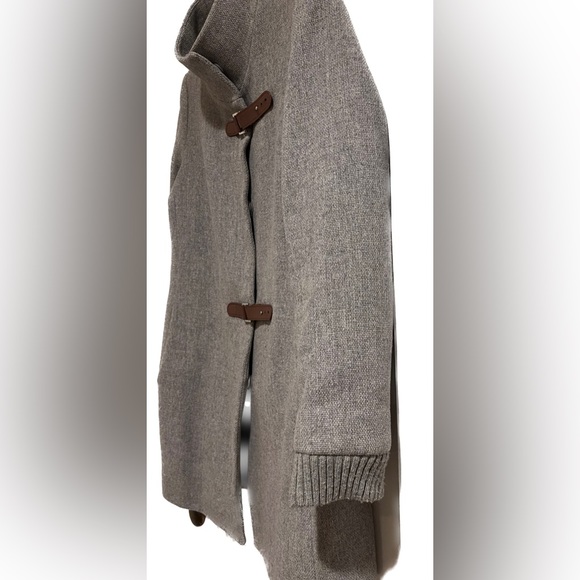 Ralph Lauren Wool Coat, Faux Leather Clasps, size 10 - Picture 6 of 9